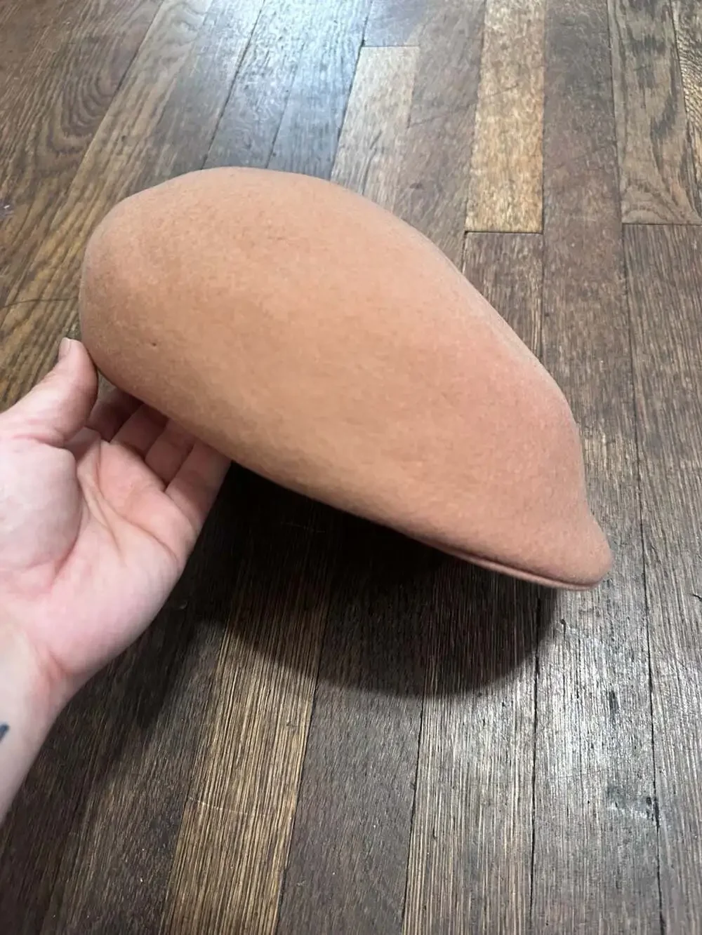 Vintage Wool Felt Structured Ivy Cap Newsboy Hat Made in U.S.A.